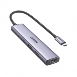 HUB USB-C (Docking Revodok) 5 en 1  1 USB-A 3.0 (5Gbps)  2 USB-A 2.0 (