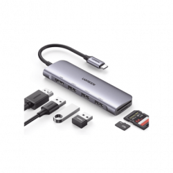 HUB USB-C (Docking Station) 6 en 1  HDMI 4K30Hz  3 Puertos USB 3.0  Le