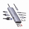 HUB USB-C (Docking Revodok) 9 en 1  2 USB-A 3.0 (5Gbps)  2 USB-C (5Gbp