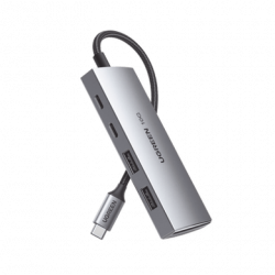 HUB USB-C 3.2 4 en 1  2 Puertos USB-C 3.2 (10 Gbps)  2 Puertos USB-A 3