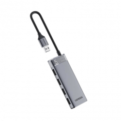 HUB USB-A 3.2 Gen1 4 EN 1  4 Puertos USB-A (5Gbps)  Carcasa ABS  PC  S