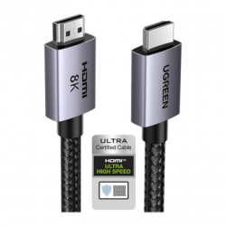 Cable HDMI 2.1 de 8K60Hz  2 m  48Gbps  HDR10  3D Inversivo eARC  Dolby