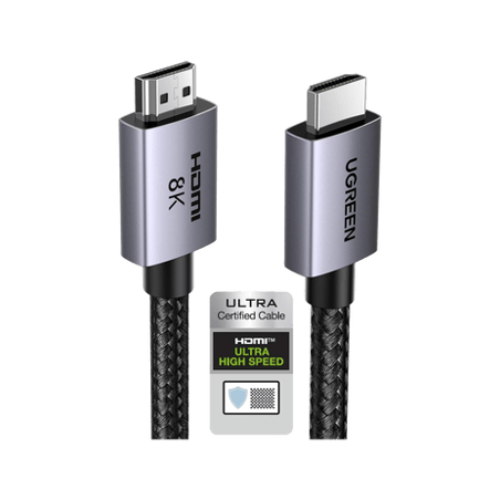 Cable HDMI 2.1 de 8K60Hz  2 m  48Gbps  HDR10  3D Inversivo eARC  Dolby