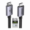 Cable HDMI 2.1 de 8K60Hz  2 m  48Gbps  HDR10  3D Inversivo eARC  Dolby