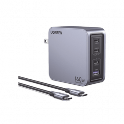 Cargador de 160W serie Nexode Pro  4 Puertos de Carga Rápida  3 USB-C