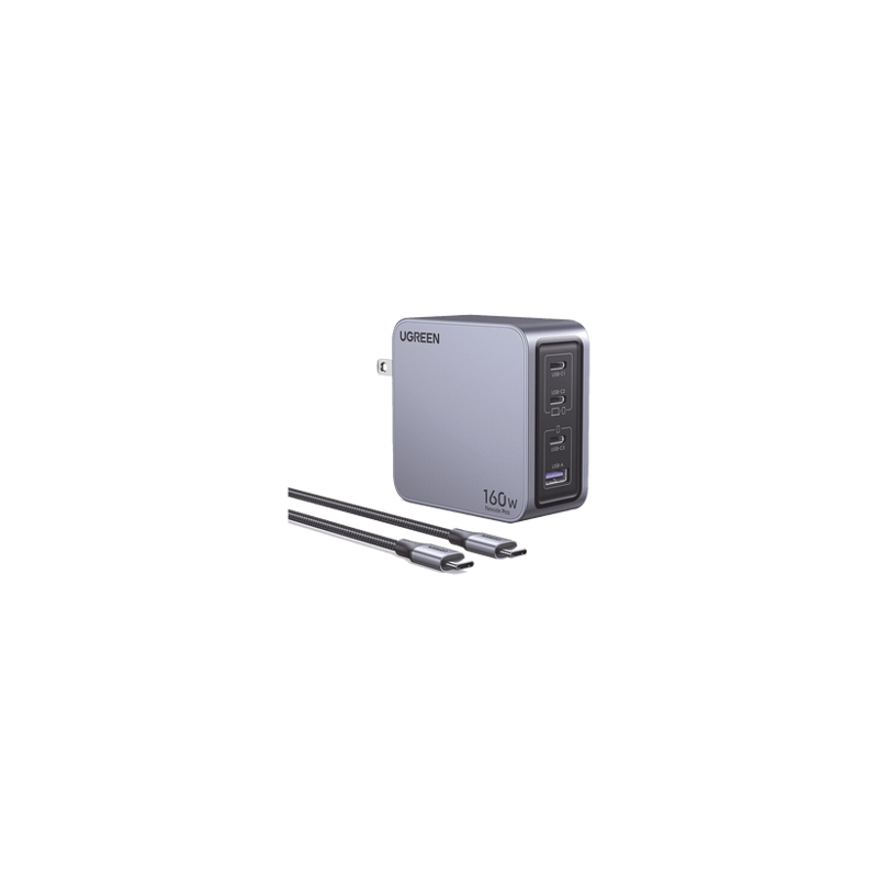 Cargador de 160W serie Nexode Pro  4 Puertos de Carga Rápida  3 USB-C