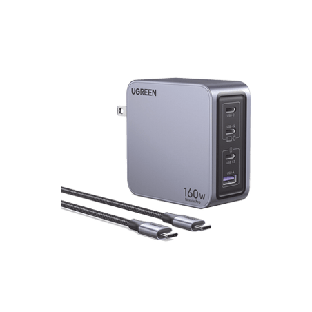 Cargador de 160W serie Nexode Pro  4 Puertos de Carga Rápida  3 USB-C