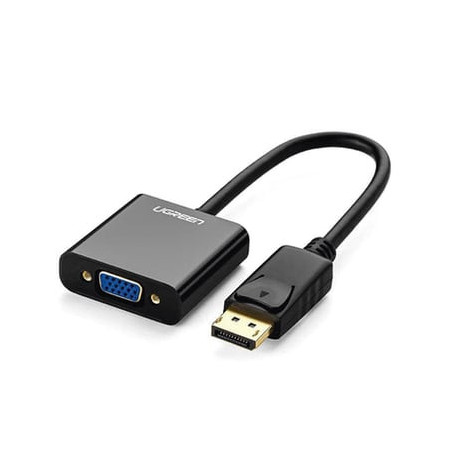 Convertidor DP Macho a VGA Hembra (negro).
