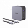 Cargador de 140W serie Nexode  3 Puertos de Carga Rápida  2 USB-C  1 U