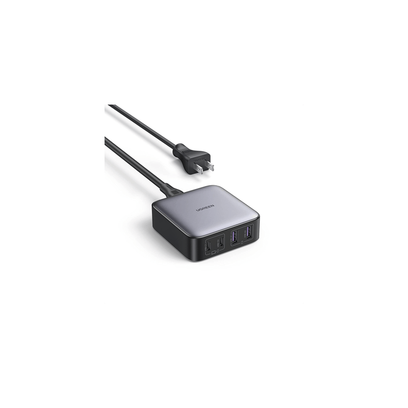 Cargador de escritorio de 65W  4 Puertos de Carga Rápida  2 USB-C  2 U
