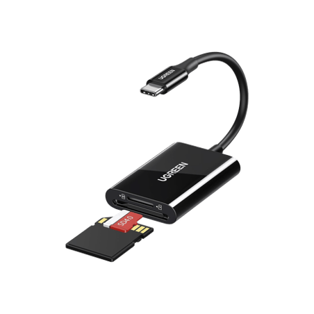 Lector de Tarjetas USB-C 3.1  Soporta Micro-SD (TF) /SD  5Gbps  170 MB