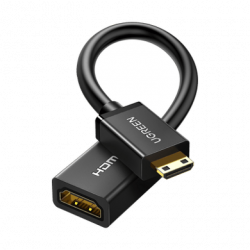 Adaptador Mini HDMI a HDMI (HDMI Tipo C)   / 18Gbps / 4K60Hz / HDR /