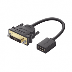 Convertidor DVI macho a HDMI Hembra  Bidireccional  DVI 241  1080P60Hz
