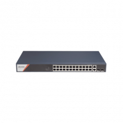 Switch Gigabit PoE / Administrable / 24 Puertos 1000 Mbps PoE (4 Puert