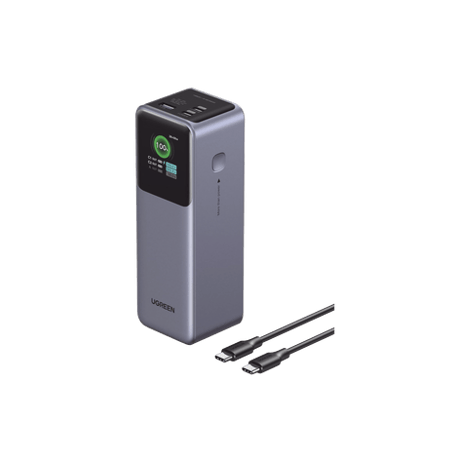 Power Bank de 25000mAh  3 Salidas 200W Max.  USB-A  2 USB-C  PD 3.0, Q