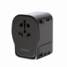 Cargador de Viaje 65 W, 2C1A, Negro y Gris