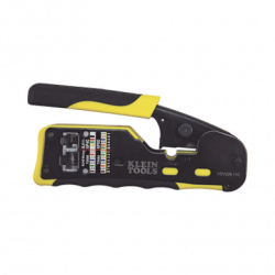 Ponchadora/Pelacables/Cortacables con Matraca para Conectores Pass-Thr