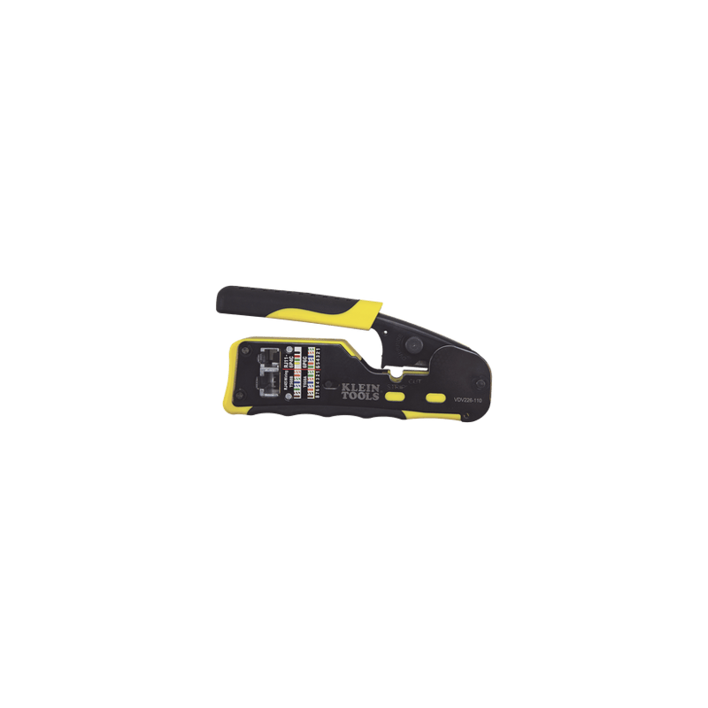Ponchadora/Pelacables/Cortacables con Matraca para Conectores Pass-Thr