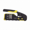 Ponchadora/Pelacables/Cortacables con Matraca para Conectores Pass-Thr