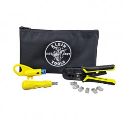 Kit de Instalación de cable UTP con Estuche (Desforrador  Ponchadora