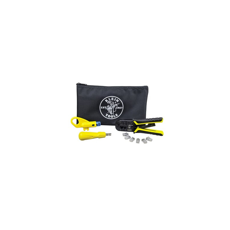 Kit de Instalación de cable UTP con Estuche (Desforrador  Ponchadora