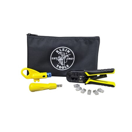 Kit de Instalación de cable UTP con Estuche (Desforrador  Ponchadora