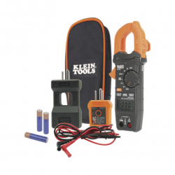 Kit de Amperímetro de Gancho (400A CA) con Probador de Fase y Divisor