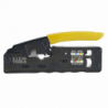 Ponchadora/Pelacables/Cortacables Compacta con Matraca para Conectores