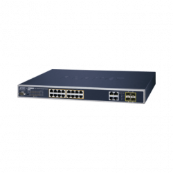 Switch Administrable 16 puertos 10/100/1000 802.3at PoE 230W y 4 puert