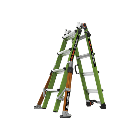Escalera Multi-Posiciones de 6.7 m (22) para Suelos Inclinados o con D
