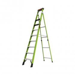 Escalera de 3.05 m Capacidad máxima de 170 Kg, inclinada, de fibra de