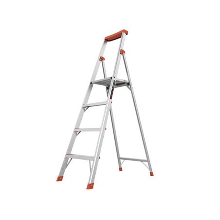 Escalera con 4 peldaños de 1.8 metros de aluminio.