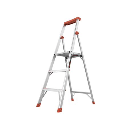 Escalera con 3 peldaños de 1.5 metros de aluminio.
