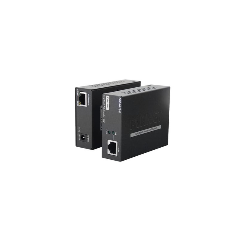 Kit Transmisor y Receptor PoE de Largo Alcance sobre UTP a 2 hilos has
