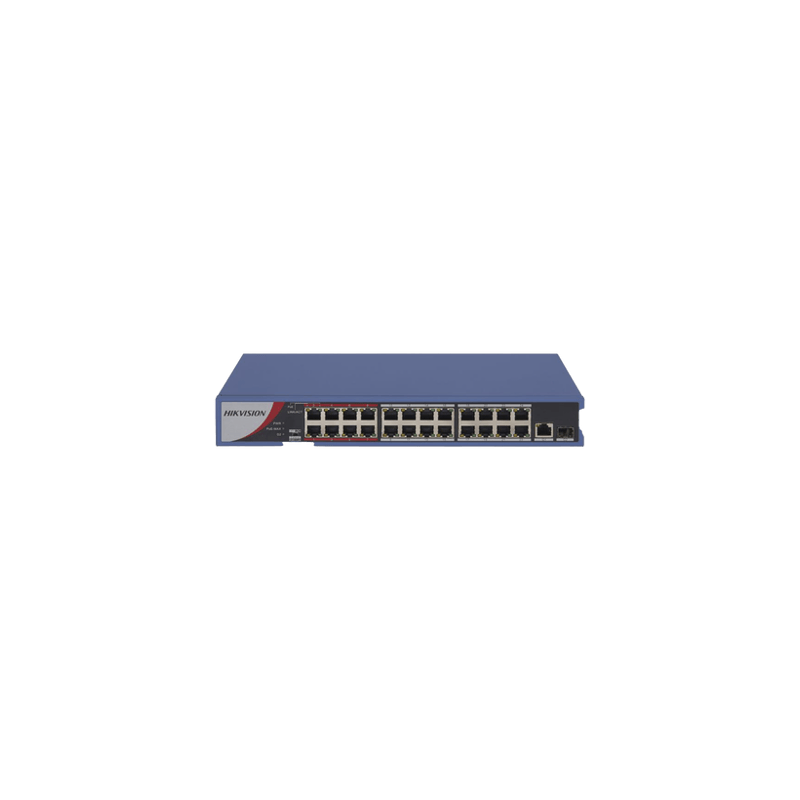 Switch PoE / No Administrable / 24 Puertos 10/100 Mbps PoE / 1 Puerto
