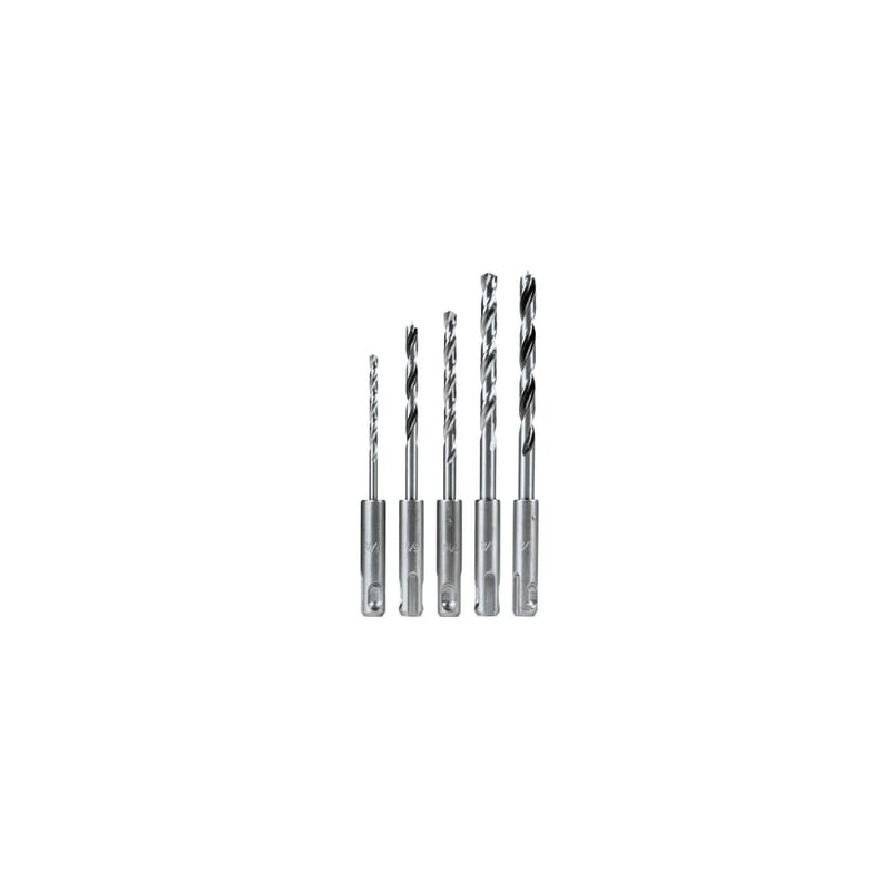 Juego de 5 Pzas. de Broca SDS-PLUS para Madera y Metal
