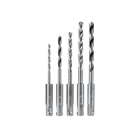 Juego de 5 Pzas. de Broca SDS-PLUS para Madera y Metal