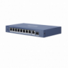 Switch Gigabit PoE / No Administrable / 8 Puertos 1000 Mbps PoE / 1 Pu