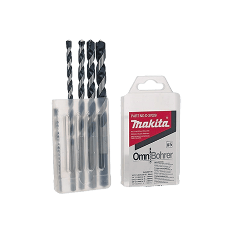 Juego de 5 Pzas. de Broca para Concreto con Punta de Carburo (3/16, 1/