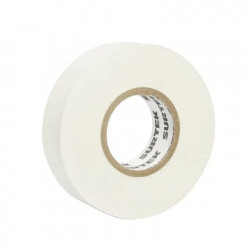 Cinta para aislar color Blanco de 19 mm x  18 metros / Fabricada en PV