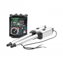 Kit de brazos para automatizar portones vehiculares abatibles de 2 hoj