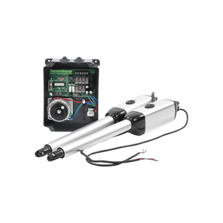 Kit de brazos para automatizar portones vehiculares abatibles de 2 hoj