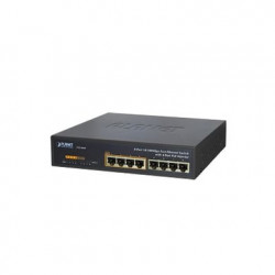 Switch no administrable PoE de 8 puertos 10/100 Mbps con 4 puertos PoE