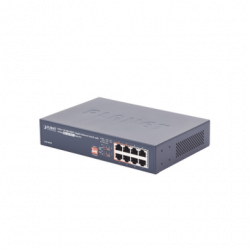 Switch PoE no Administrable, 8 Puertos 10/100/1000 Mbps con 4 Puertos
