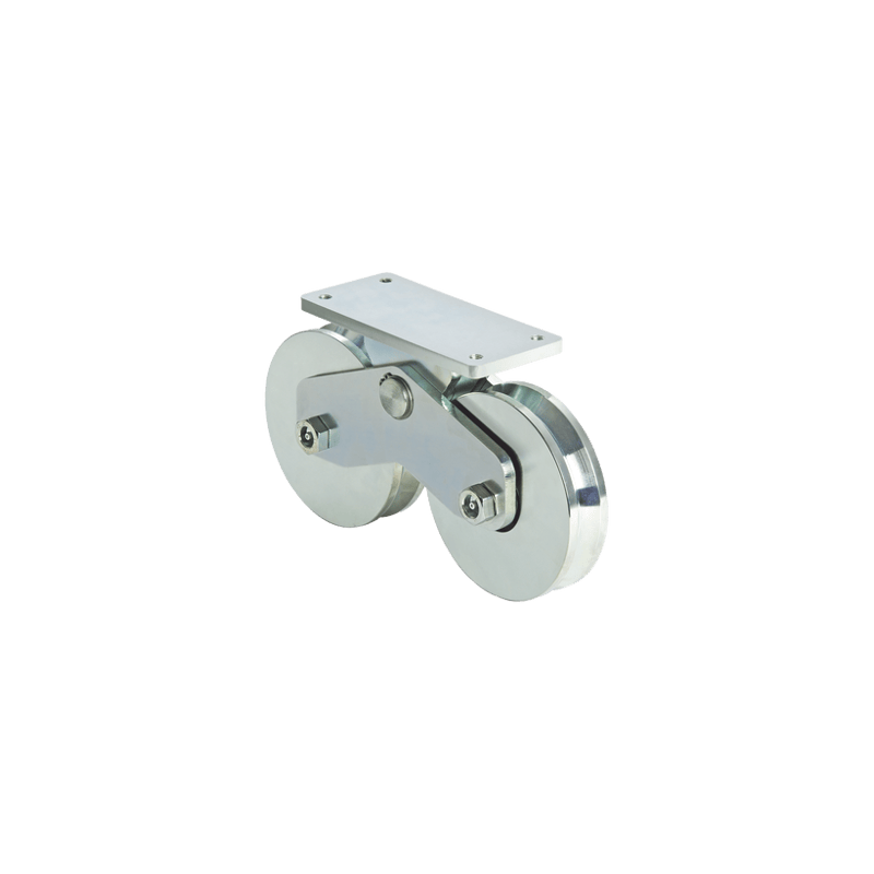 339V - Rueda Doble de 12 cm / Capacidad Para Puertas de  hasta 1200 kg