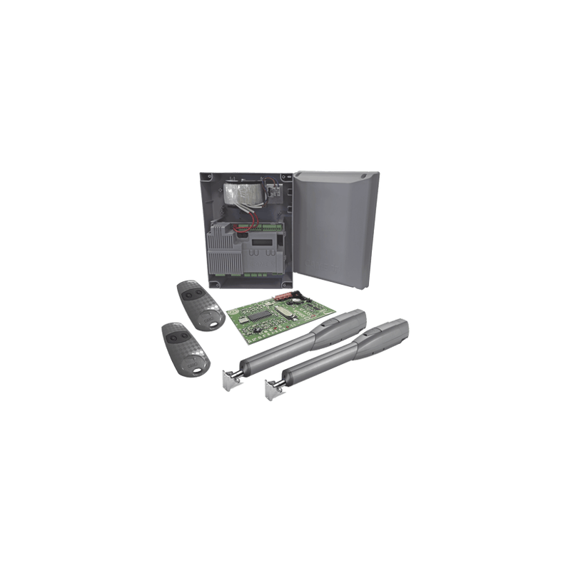 Kit de Operadores para Puertas Abatibles de hasta 3 Metros y 400 Kg AT