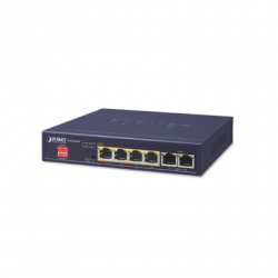Switch No Administrable 4 Puertos 10/100/1000T 802.3at PoE  2 Puertos