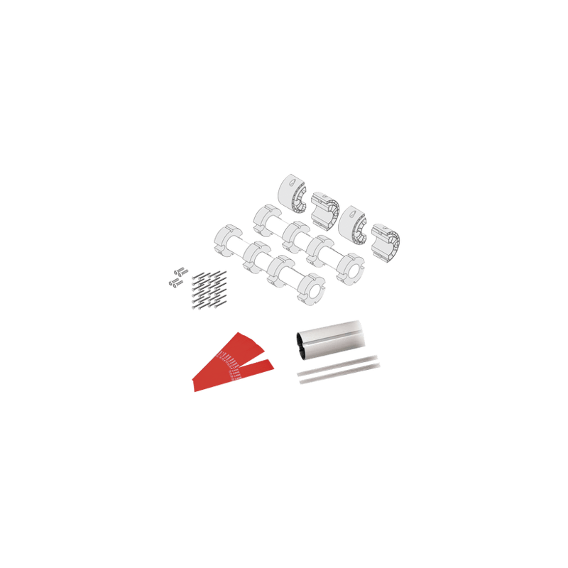 Kit de mástil para barreras GARD8 / Incluye 2 secciones tubulares de 4