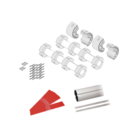 Kit de mástil para barreras GARD8 / Incluye 2 secciones tubulares de 4