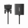 Entrada: VGA Macho / Salida: HDMI Hembra / Resolución de 1080P60Hz / P